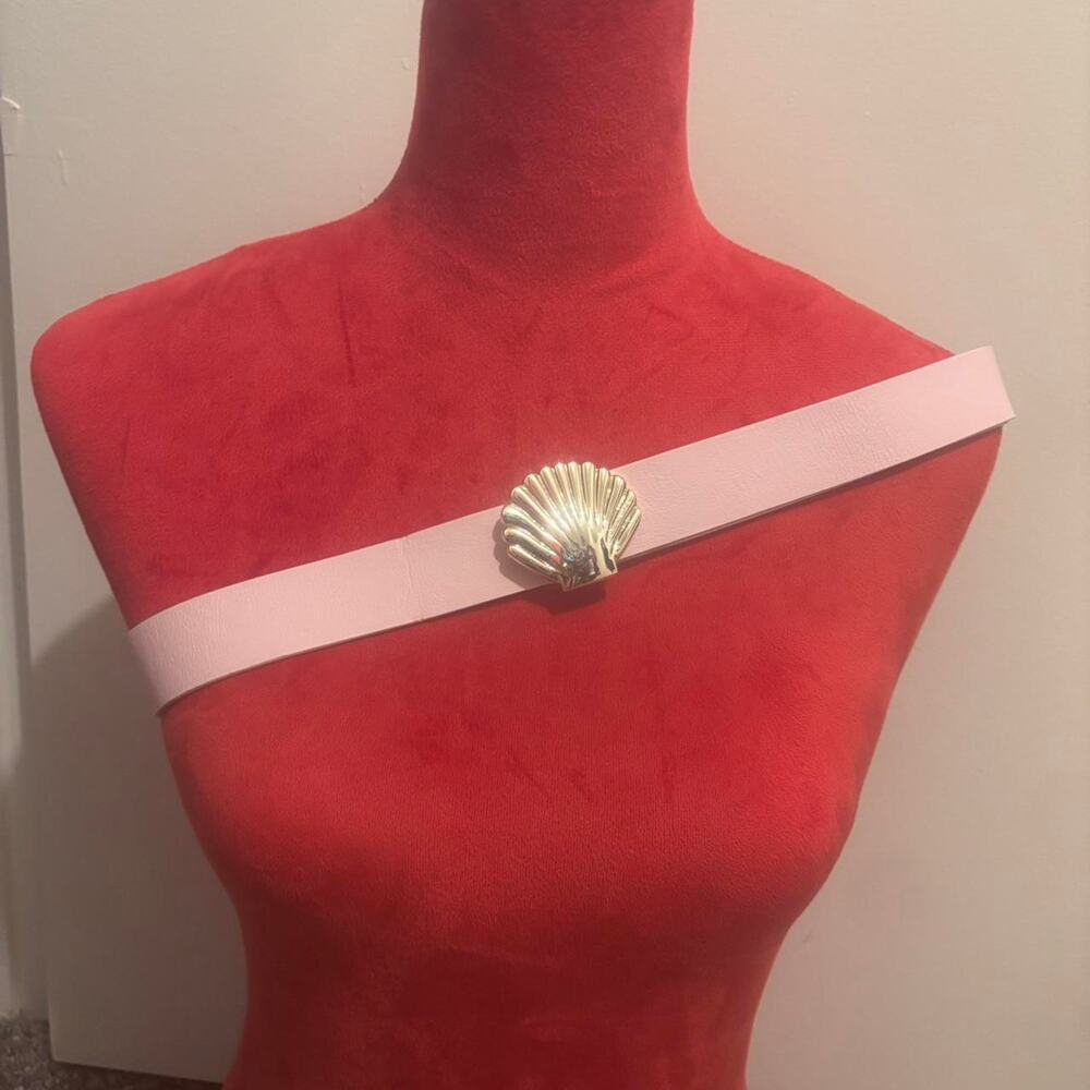 Pink and silver seashell